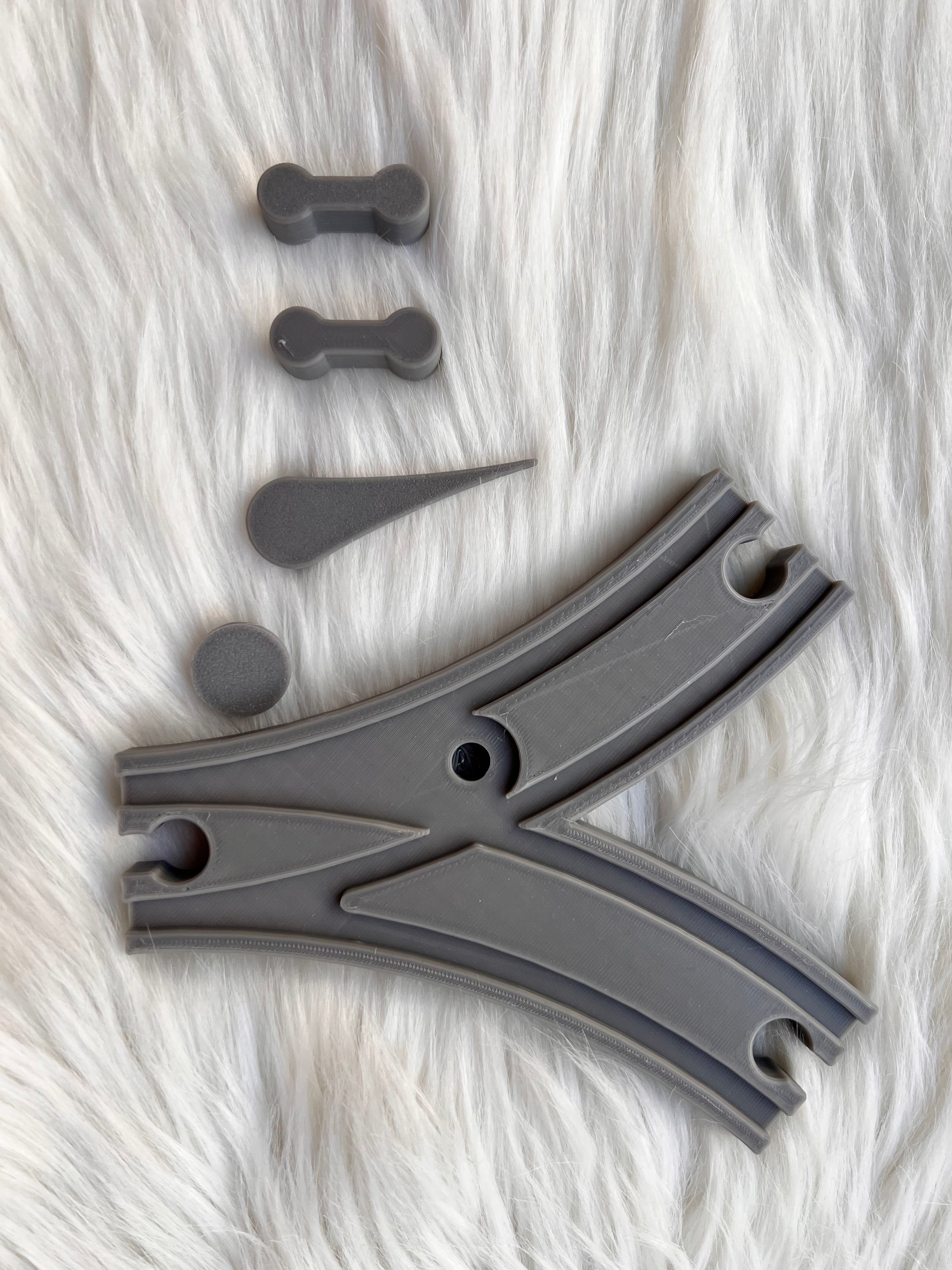 Bewegliche Weiche für Brio & IKEA Lillabo – Stellbare Holzeisenbahn-Erweiterung | Nachhaltig & kompatibel