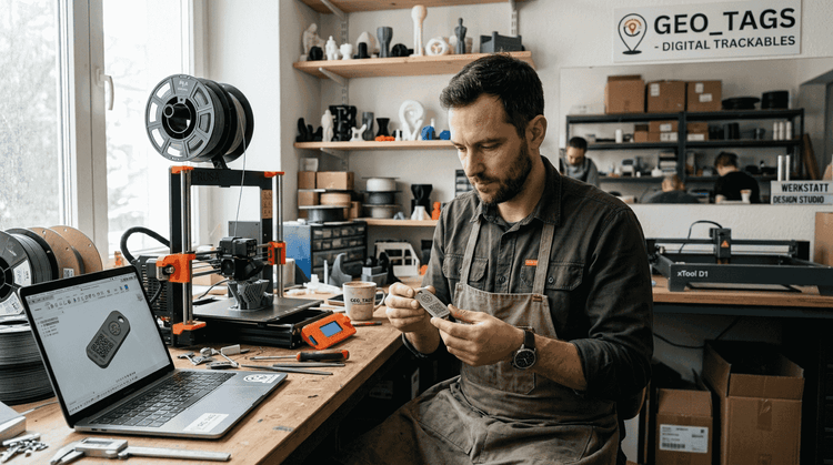 Individuelle Trackables erstellen lassen: 3D-Druck & Lasergravur 2026 - CacheWerk