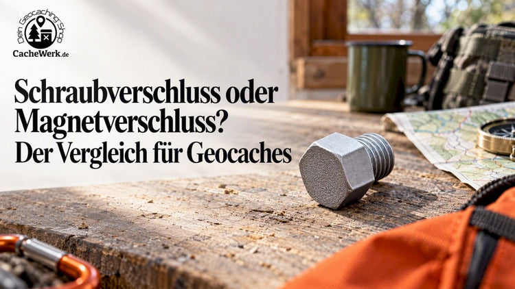 Schraubverschluss oder Magnetverschluss? Der Vergleich für Geocaches - CacheWerk
