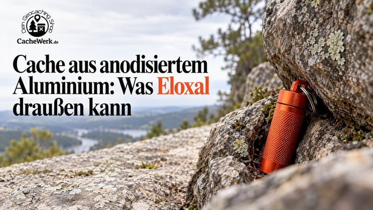 Cache aus anodisiertem Aluminium: Was Eloxal draußen kann - CacheWerk