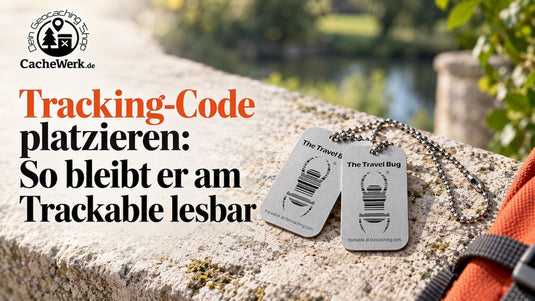Tracking-Code platzieren: So bleibt er am Trackable lesbar - CacheWerk