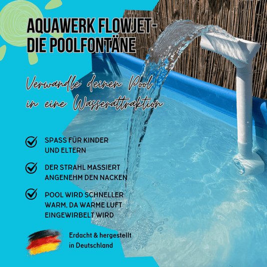 AquaWerk FlowJet – Fontänen‑Aufsatz für Bestway & Intex Pools - CacheWerk