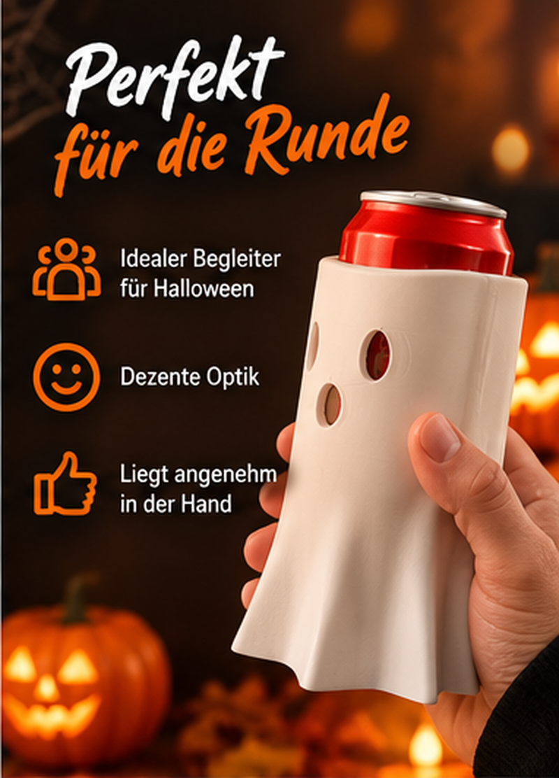 Laden Sie das Bild in Galerie -Viewer, Ghost Buddy – 4-in-1 Halloween Dosenhalter für 4 Dosengrößen
