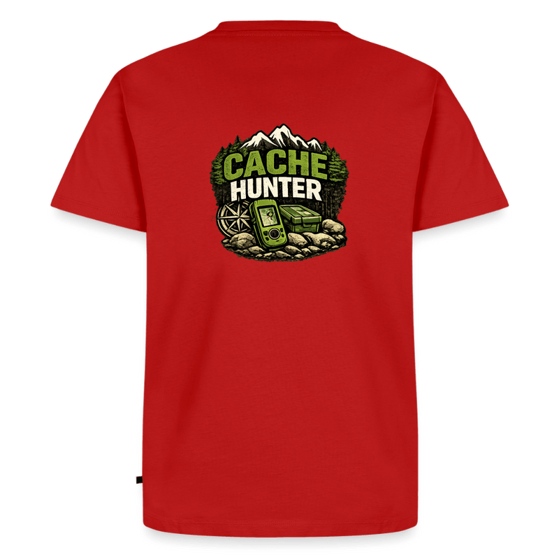 Laden Sie das Bild in Galerie -Viewer, Geocaching T-Shirt „Cache Hunter“ – Outdoor GPS Adventure Shirt für Geocacher - CacheWerk
