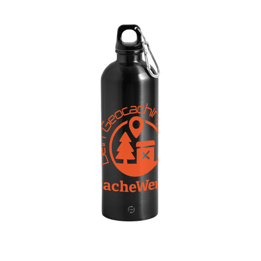 CacheWerk Alu Outdoor‑Trinkflasche – Leicht, robust & perfekt für jedes Geocaching‑Abenteuer - CacheWerk