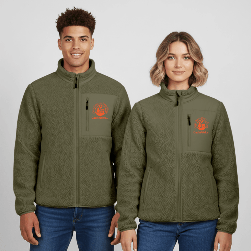 Load image into Gallery viewer, CacheWerk Unisex Sherpa‑Jacke – Relaxed Fit | Warm, weich &amp; perfekt für Outdoor‑Abenteuer - CacheWerk
