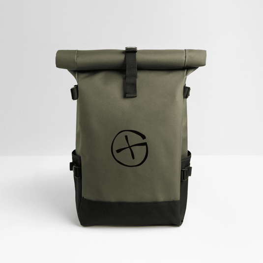 Roll Top Backpack für Geocacher – mit Opencaching‑Logo - CacheWerk