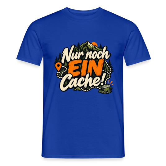 Männer T-Shirt nur noch ein Cache - Dunkelblau