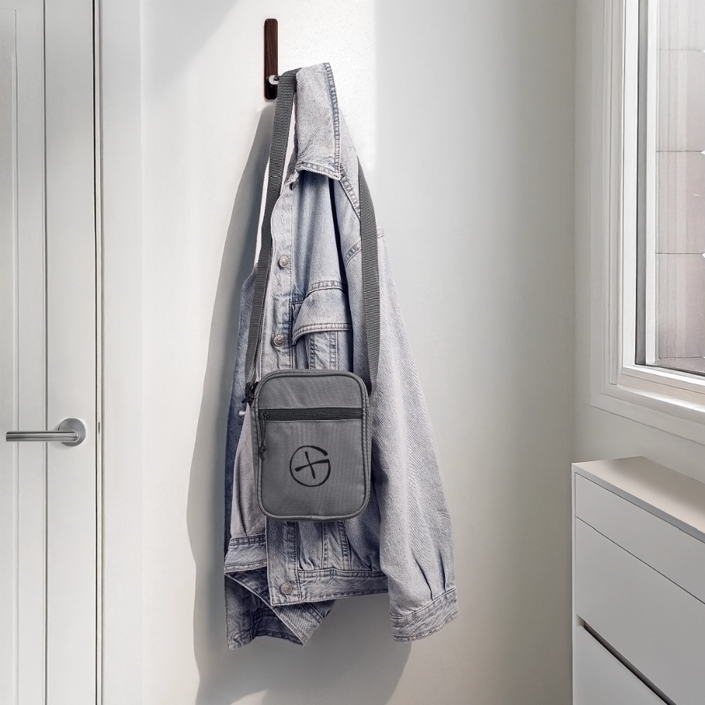 Geocacher Crossbody Bag Opencaching Logo - anthracite