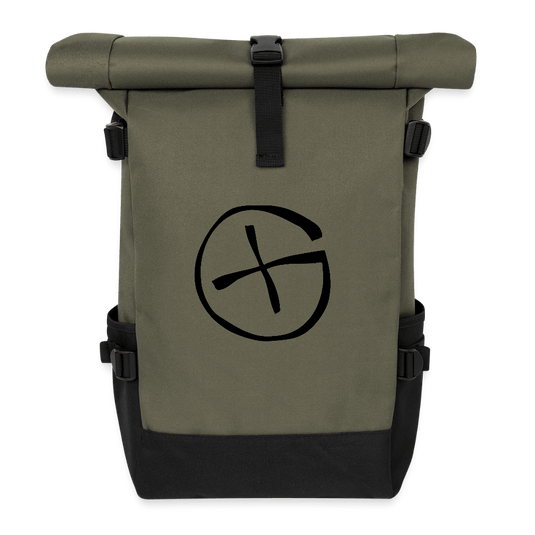 Roll Top Backpack für Geocacher – mit Opencaching‑Logo - CacheWerk