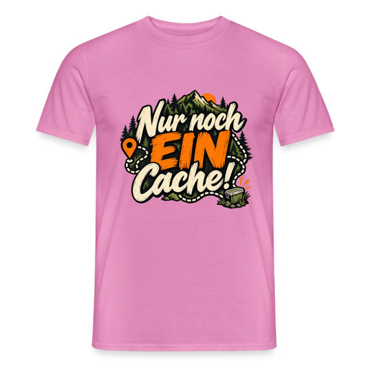Männer T-Shirt nur noch ein Cache - Pink
