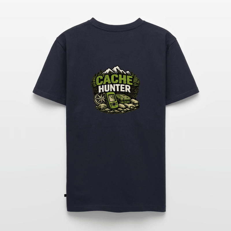 Laden Sie das Bild in Galerie -Viewer, Geocaching T-Shirt „Cache Hunter“ – Outdoor GPS Adventure Shirt für Geocacher - CacheWerk
