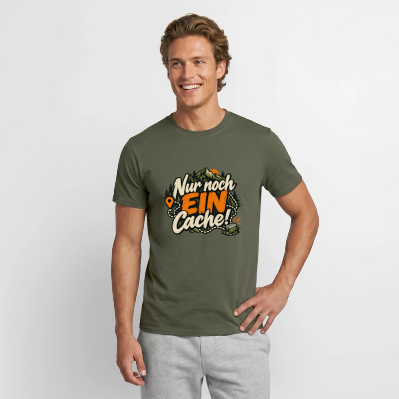 Chargez l'image dans la visionneuse de la galerie, Männer T-Shirt nur noch ein Cache - Militärgrün
