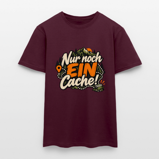 Männer T-Shirt nur noch ein Cache - Ziegelrot
