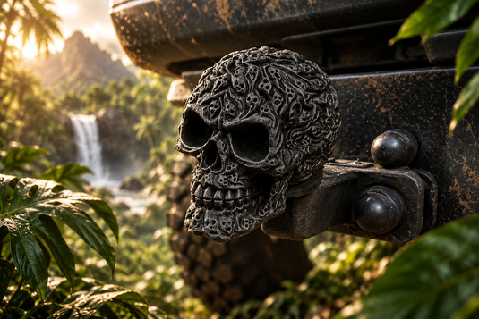 Totenkopf Anhängerkupplung Abdeckung – Skull AHK Kappe aus PETG