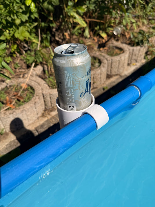 AquaWerk CanHold – Stabiler Dosen- & Flaschenhalter für Bestway & Intex Pools (0,33–0,5 L)