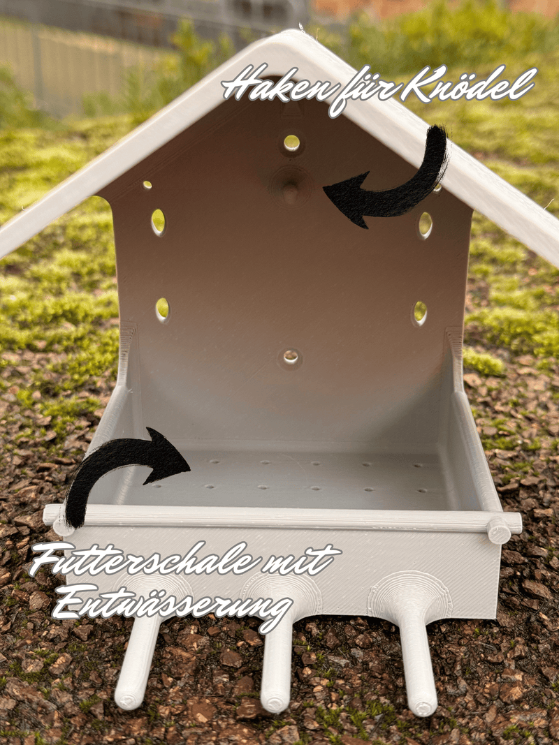 Load image into Gallery viewer, 🐦 Vogelfutterstation aus nachhaltigem PLA – wetterfest, robust &amp; ideal für Garten und Balkon - CacheWerk
