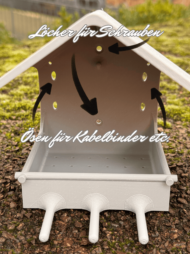 Load image into Gallery viewer, 🐦 Vogelfutterstation aus nachhaltigem PLA – wetterfest, robust &amp; ideal für Garten und Balkon - CacheWerk
