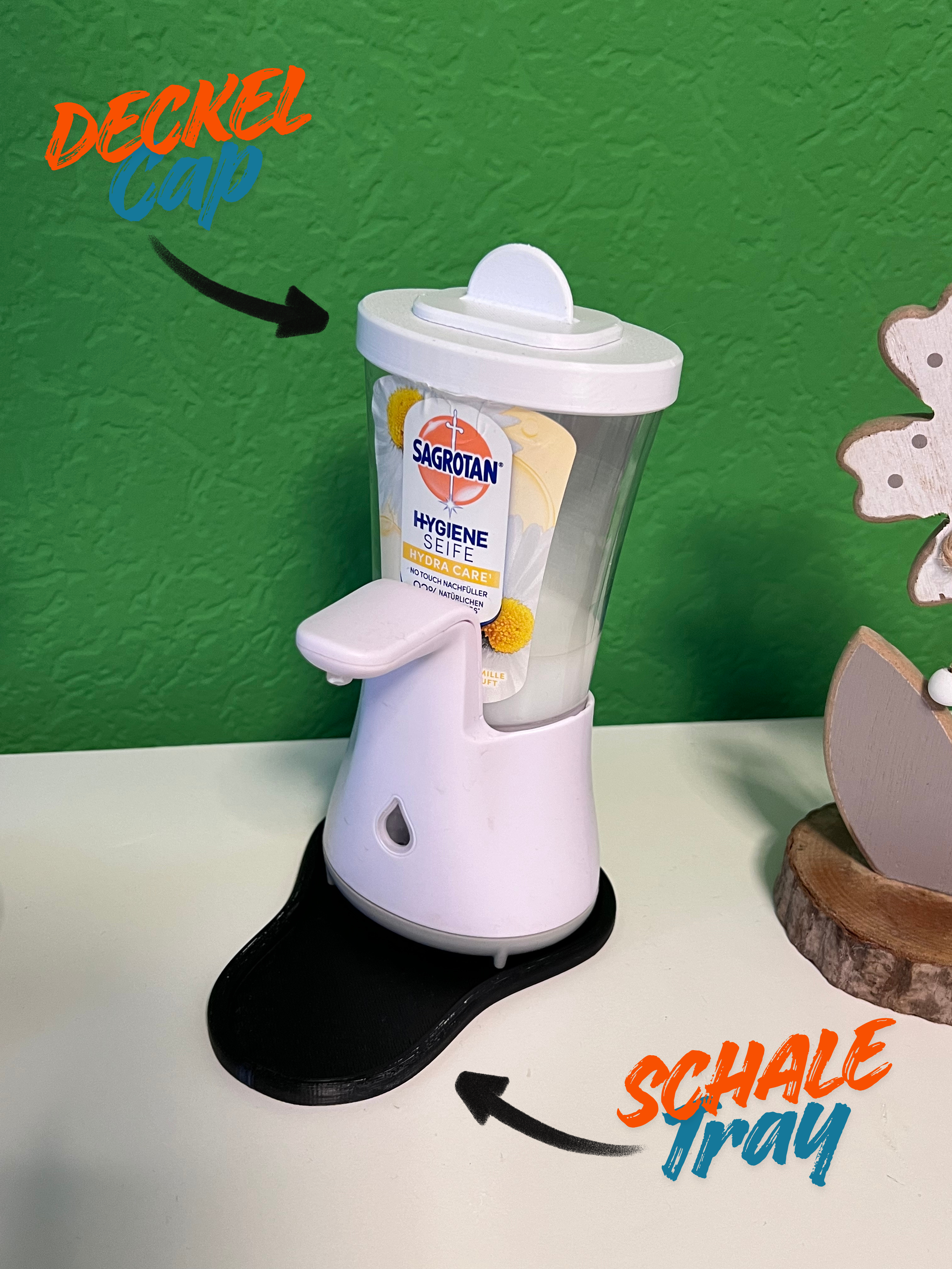 Nachfülldeckel & Tropfschale für Sagrotan No Touch (Dettol) – Nachhaltig & praktisch