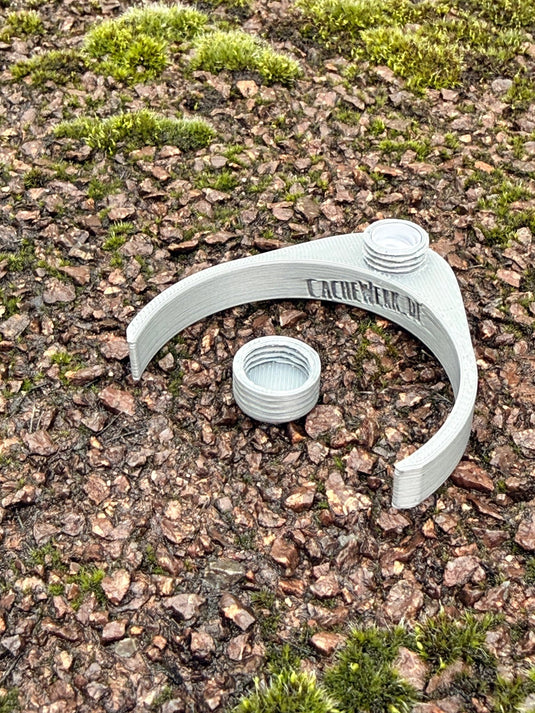 Geocaching Nano - Versteck für Schilderpfosten (Ø 60 mm) – 3D - gedruckt | CacheWerk