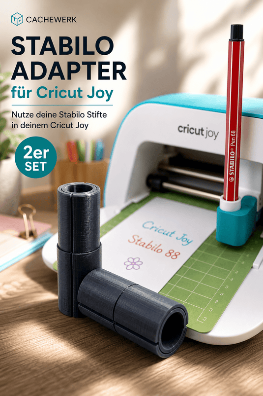 2x Adapter Stabilo 88 / 68 für Cricut Joy Plotter - 2 Stück - Zubehör - cricut adapter - CacheWerk