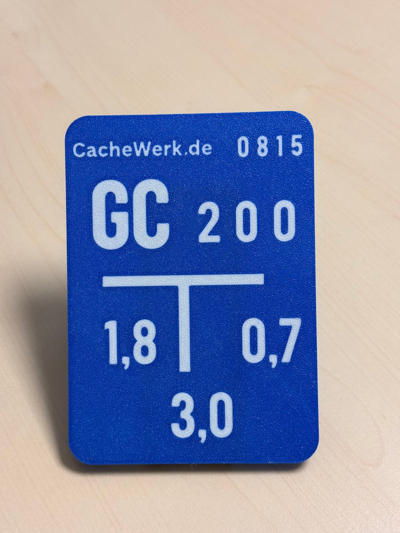 Laden Sie das Bild in Galerie -Viewer, Geocaching Versteck „Fake Hydrantenschild“ – Urbanes Tarnversteck mit Pfostenhalter | Unsichtbar im Stadtbild | CacheWerk - CacheWerk
