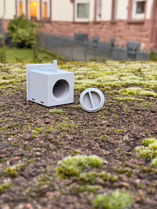 Geocaching Mini - Vogelhaus Versteck – wetterfest, mit Filmdose oder Schraubbehälter - CacheWerk