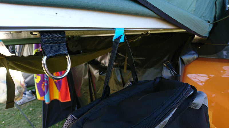 Chargez l'image dans la visionneuse de la galerie, 2 Stück - Haken für Kederschiene am Dachzelt, Camper, Van oder Wohnmobil -
