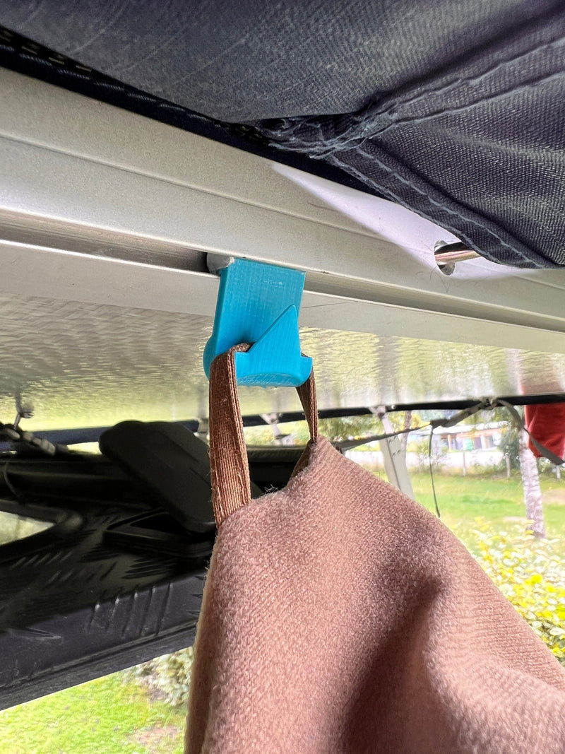 Chargez l'image dans la visionneuse de la galerie, 2 Stück - Haken für Kederschiene am Dachzelt, Camper, Van oder Wohnmobil -
