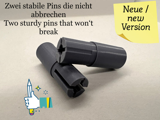 2x - Adapter Stabilo 88 / 68 für Cricut Maker / Air / Explorer - 2 Stück - Zubehör - verbesserte Version - CacheWerk