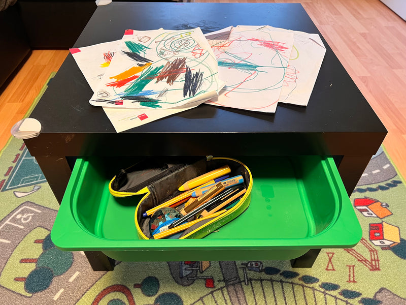 Load image into Gallery viewer, Halterung Ikea Trofast Kisten unter Tischen, toller Ikea Hack, passt auch an Regalböden, perfekt für den Lack Tisch, inklusive Schrauben
